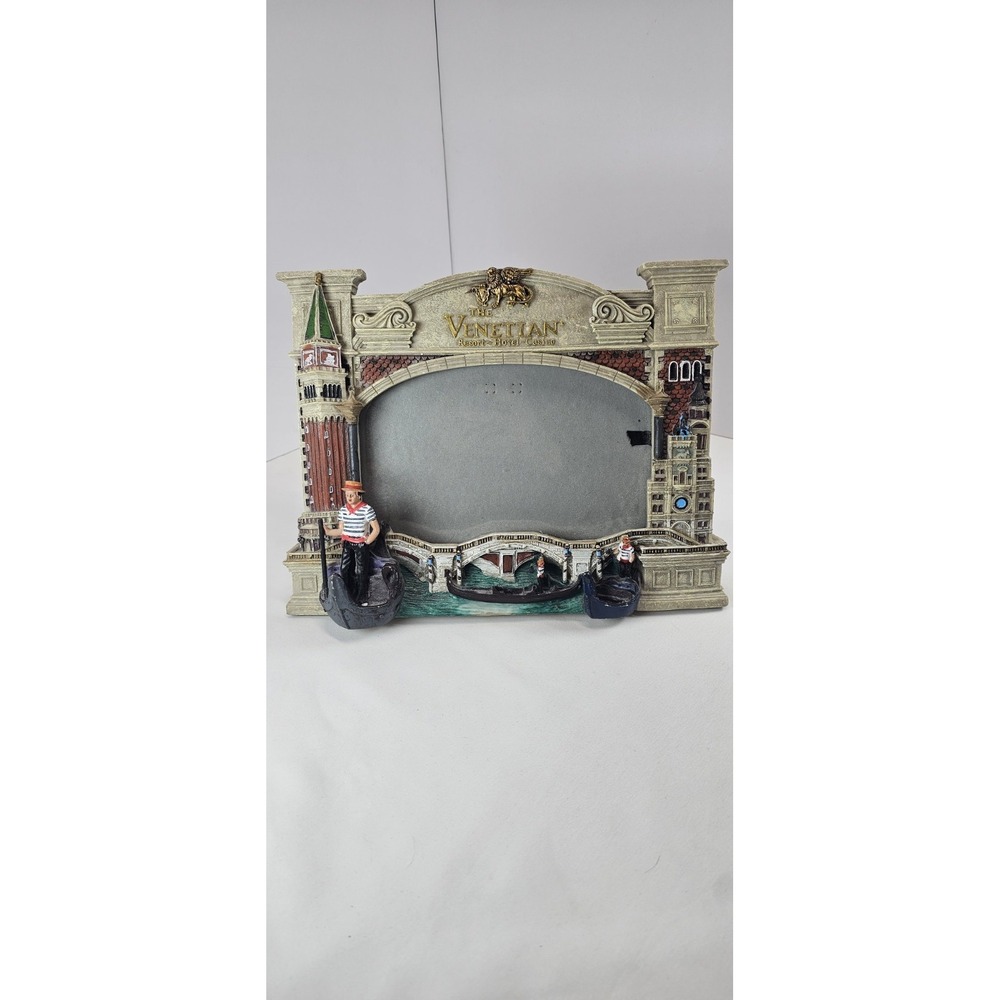 The Venetian Resort Las Vegas 3D Gondola Photo Frame Souvenir Italy Canal Scene